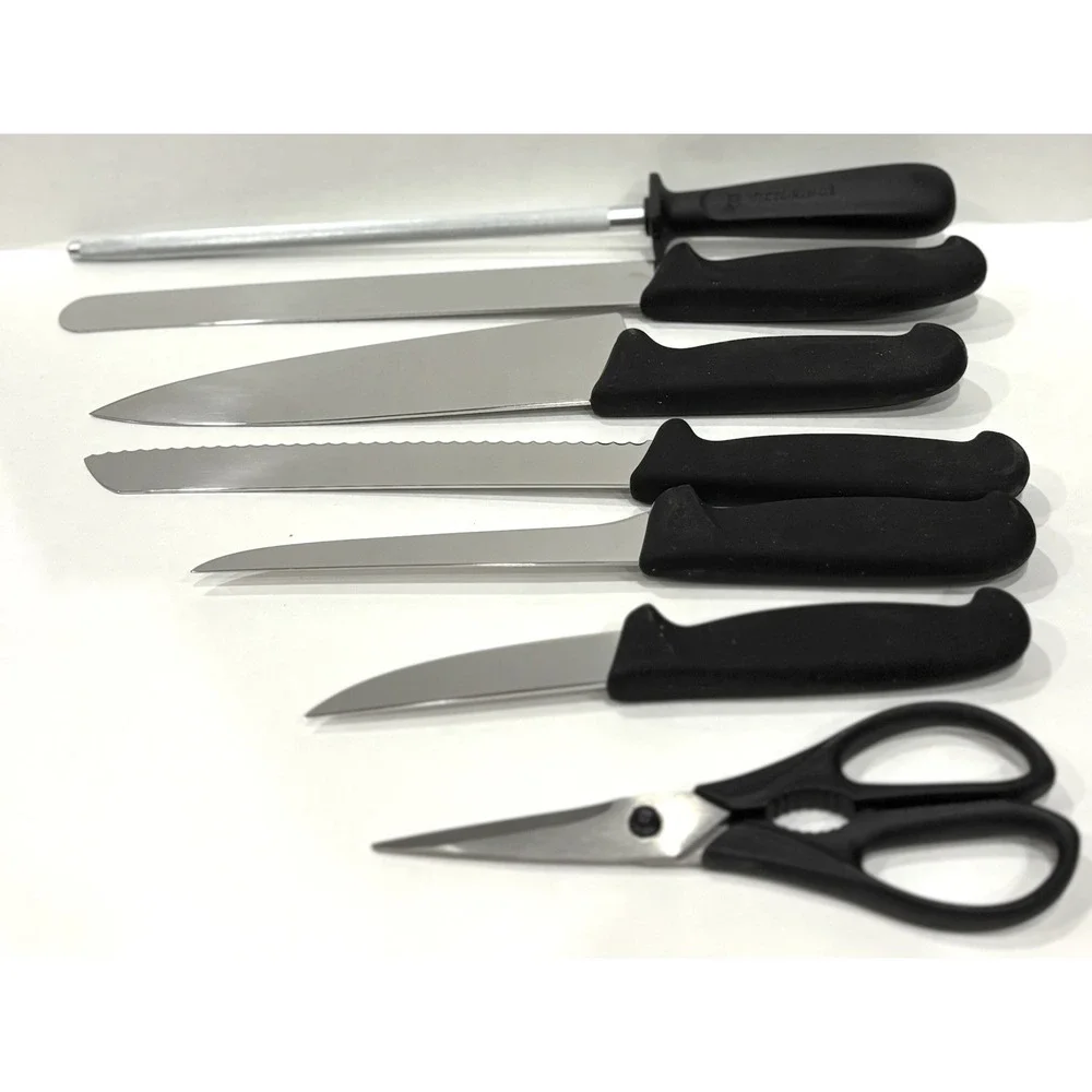 Victorinox Fibrox Cutlery Block Set 8-Piece Knife Set with Shears & Block